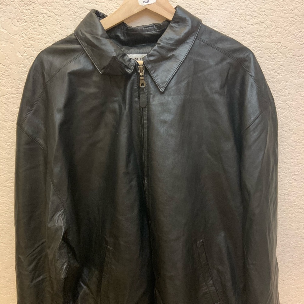 Claude Lamont men leather Middle East lamb jacket
